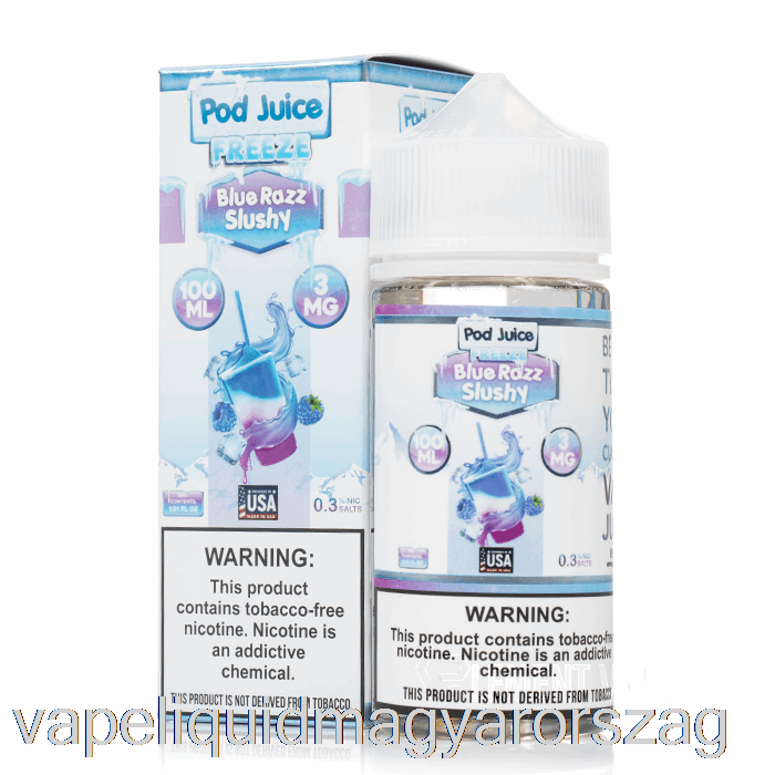 Fagyasztható Kék Razz Slushy - Hüvelylé - 100 Ml 6 Mg Vape E Cigi